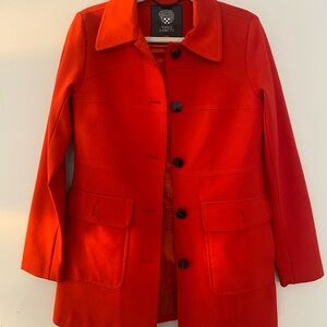 Vince Camuto Women's Vibrant Red Trench Coat